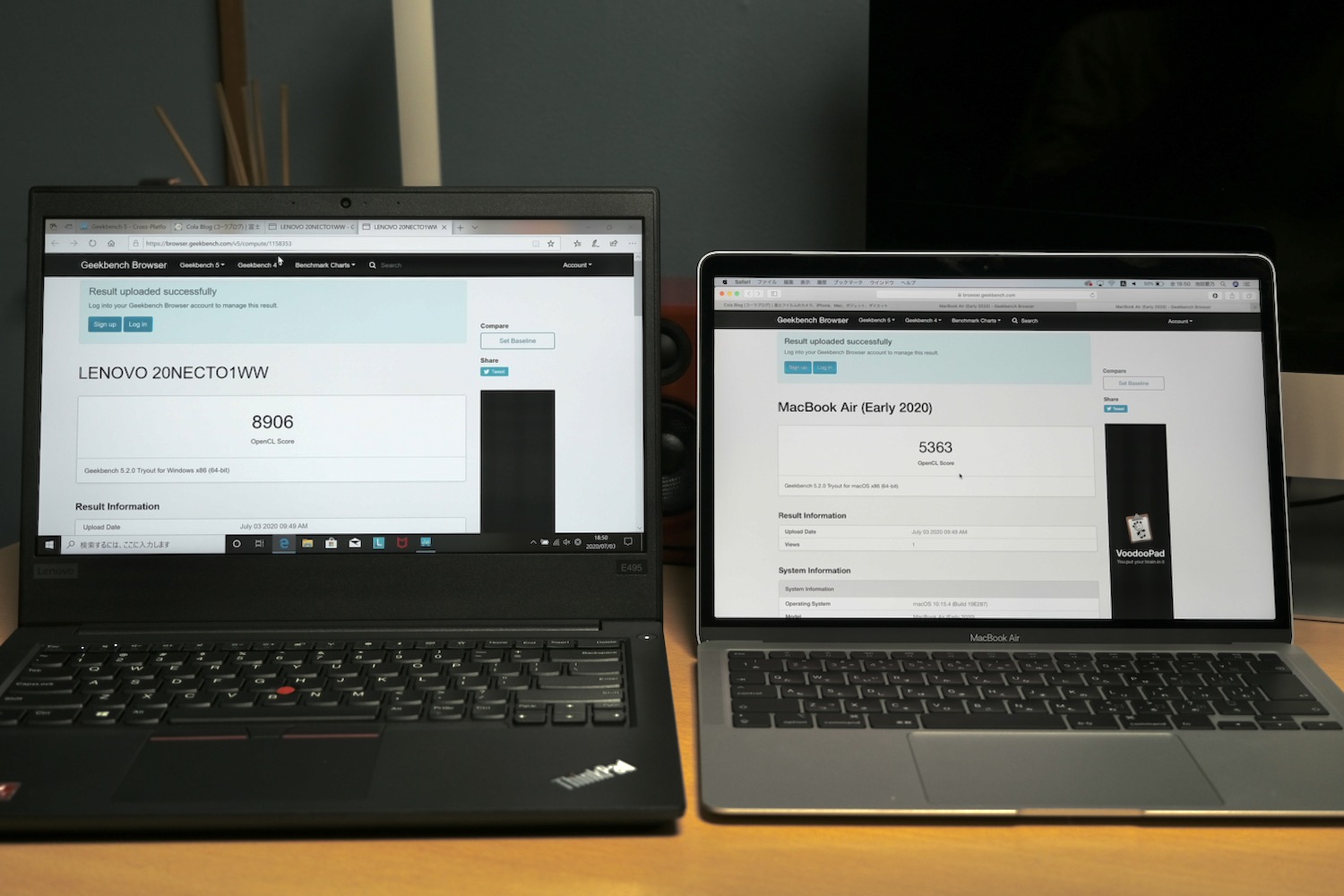 Lenovo Thinkpad E495を3万円台で買ったapple信者が 使用感を書いてみる Macbook Air Proとのベンチマーク比較あり Cola Blog コーラブログ